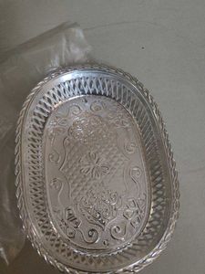Ornate Silver Tray small lightweight