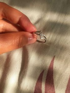 Pure silver ring