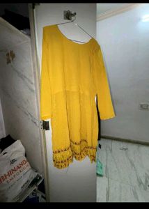 Yellow Embroidered Kurta Set