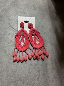 Peach / Pink Color Earrings