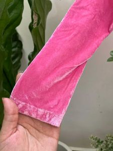 Pink Velvet Top