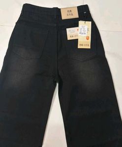 New Black Wide Leg Jeans