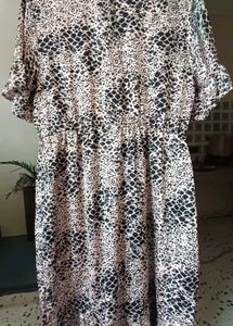 Leopard Print Midi Dress