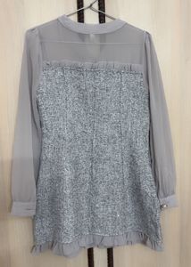 Elegant Gray Blouse