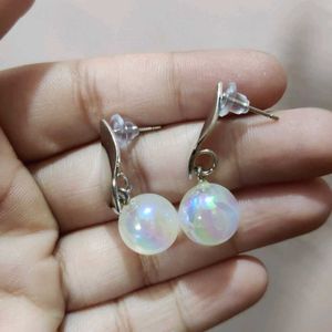 Opalescent Orb Drop Earrings