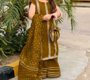 Kids' Blue Embroidered Kurta Set