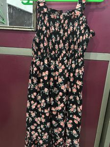 Floral Smocked Midi Dress