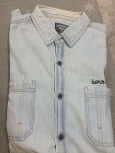 Flying Machine Light Wash Denim Shirt