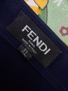 Authentic Fendi All Over Logo Polo Shirt