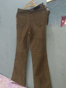 Olive Green Flared Pants