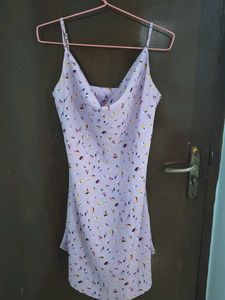 Lavender Floral Slip Dress