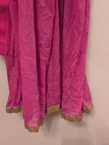 Beautiful Embroidered Pink Kurta with dupatta