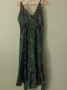 Boho Paisley Print Maxi Dress