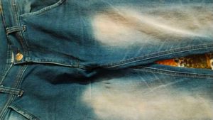 Wide Leg Blue Denim Jeans