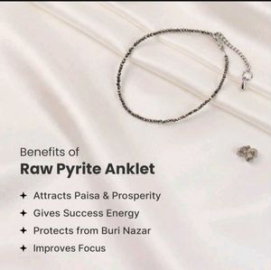 Raw Pyrite Anklet