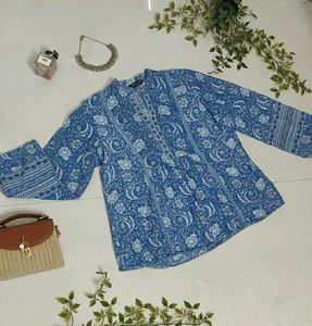 Beautiful Blue Floral Print Kurta🌼💙
