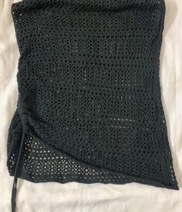 Black Crochet Tank Top