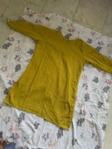 Mustard Kurta Set with Dupatta