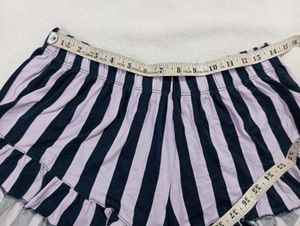 Striped Ruffle Shorts