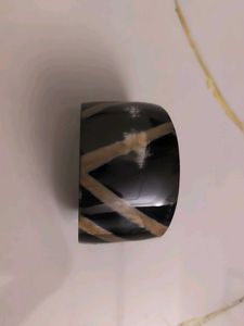 2000s Esque Black &amp; Beige Bangle Bracelet