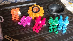 Being Bella Hair Clips and Keychain