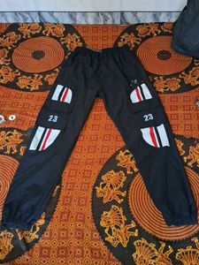 black joggers.