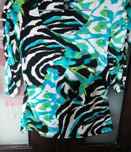 Vibrant Print Blouse - L Size