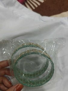 Elegant Beaded Bangles - Set of 2