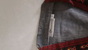 Westside Striped Top with Red Trim and pan