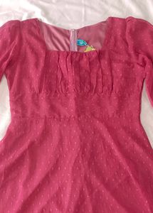Chic Berry Square Neck Mini Dress