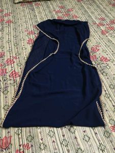 Elegant Navy Blue Dupatta
