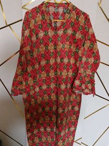 Vibrant Geometric Print Kurta