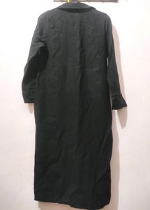Black Korean Shirt Dress