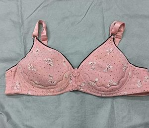 😍 Pink Floral Padded Bra