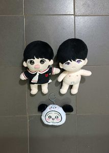 Cute Plush Dolls with  Keychain