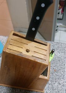 Wooden Knife Block Holder