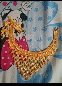 combo ko 3 Elegant Gold Necklace and Earring Set