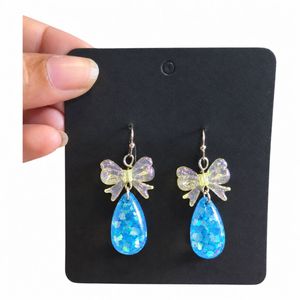 Cute Bow Teardrop Earrings