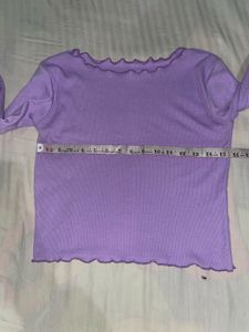 Chic Lilac Long Sleeve Top
