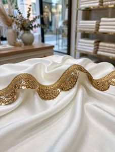 Beautiful Gold Sequin Lace Trim