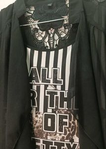Edgy "Pretty Girl" Striped Tee