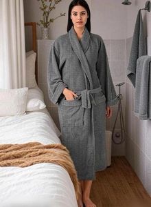 Cozy Grey Bathrobe