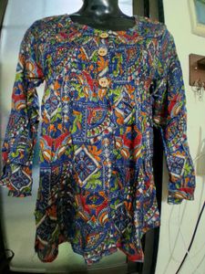 Boho Print Kurta Top