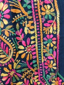 Woven Chikankari Kurti , Multicolored