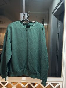 H&amp;M Women Pullover Green Crewneck, Bust-40/42