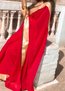 Pink Colour Stylish Georgette Sari