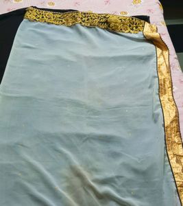 Black And White New Saree