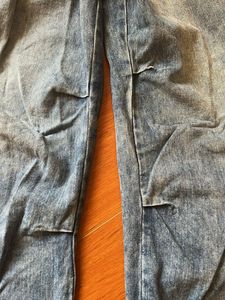 Vintage Wash Wide Leg parachute Jeans