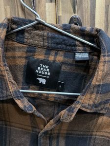 The Bear House Brown &amp; Black Checkered Shirt