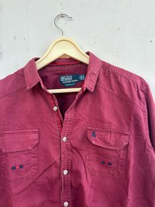 Polo Ralph Lauren Maroon Button-Down Shirt